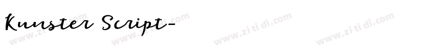 Kunster Script字体转换